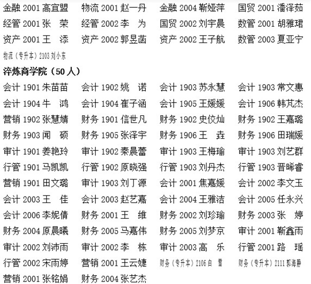 信息学院2022年11月拟组织发展推荐对象公示